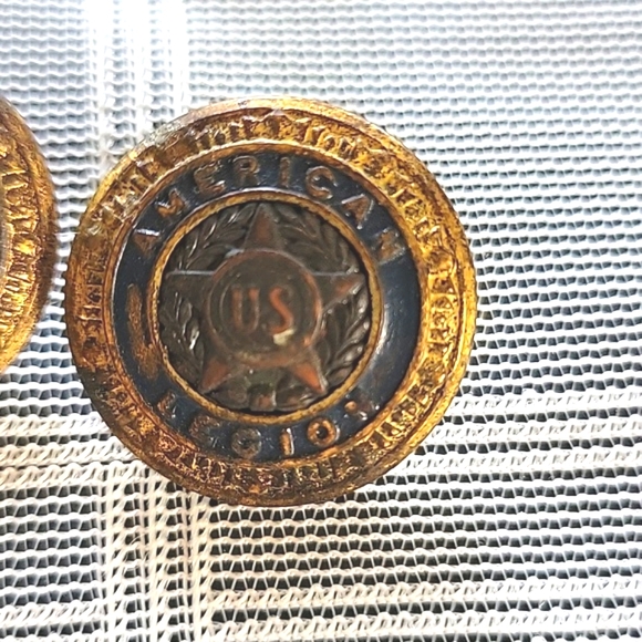 Old American Legion Buttons Dated 1919. - 2 - Picture 3 of 5